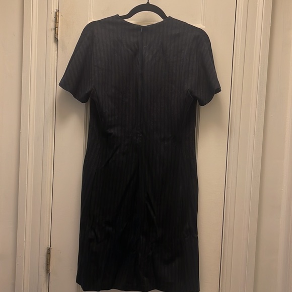Theory Striped Knee Length Work Dress - Picture 3 of 6
